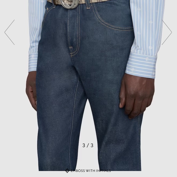 Gucci brand new GG SUPREME BELT WITH SHINING SIVER BUCKLE - Picture 4 of 7